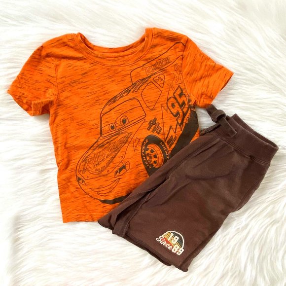 GAP Other - Disney Cars Lightning McQueen Shorts Set 4T